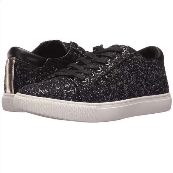 Kenneth Cole New York Kam glitter sneakers BLACK - Picture 1 of 5